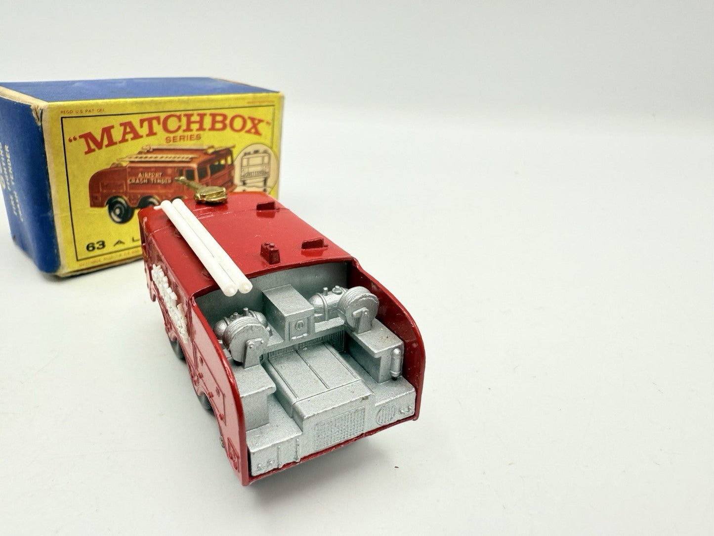 Matchbox Lesney 63b Alvis Foamite Crash Tender Boxed - Magic Matchbox