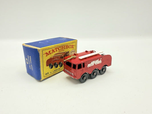 Matchbox Lesney 63b Alvis Foamite Crash Tender Boxed - Magic Matchbox