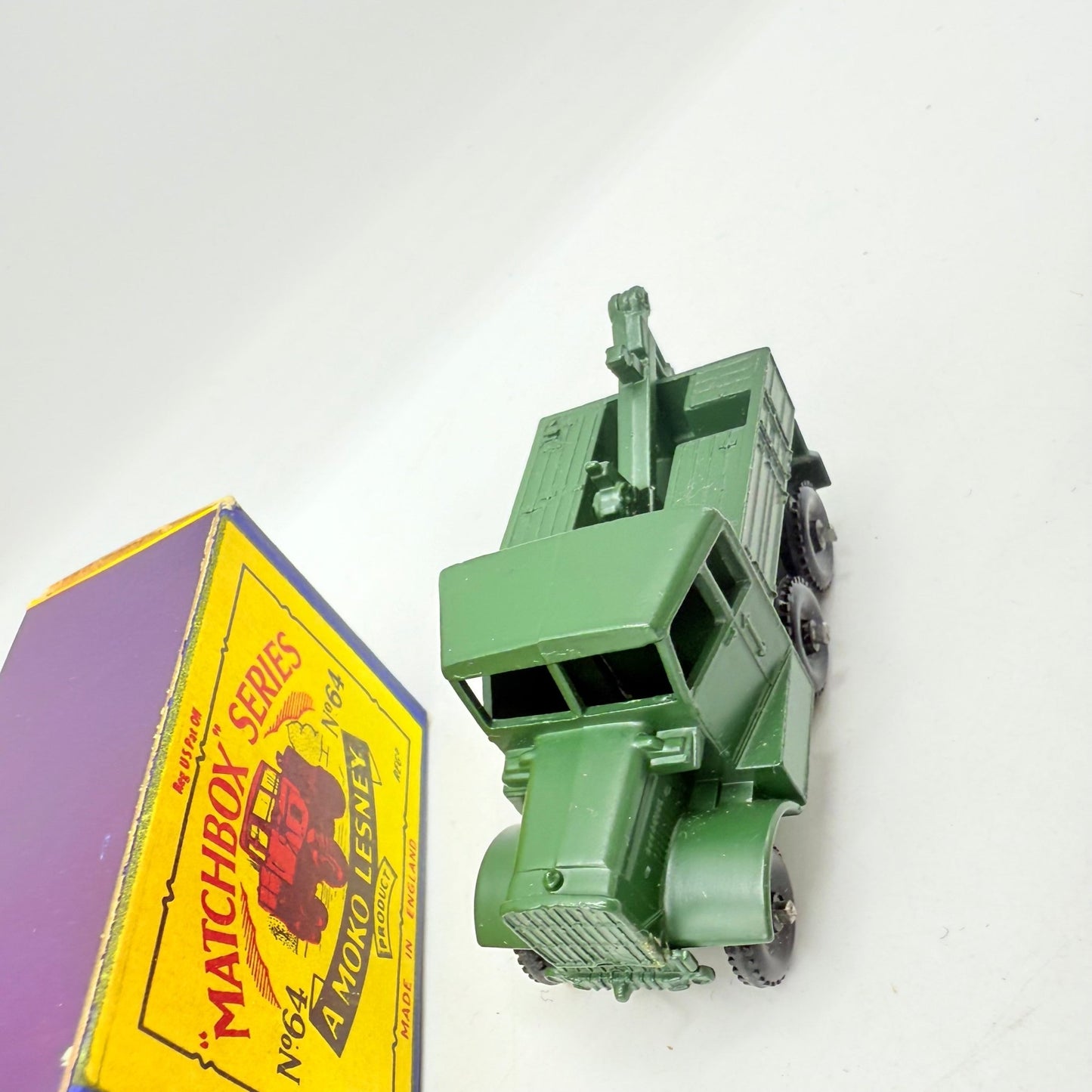 Matchbox Lesney 64a Scammell Breakdown Truck Green Hook - Magic Matchbox