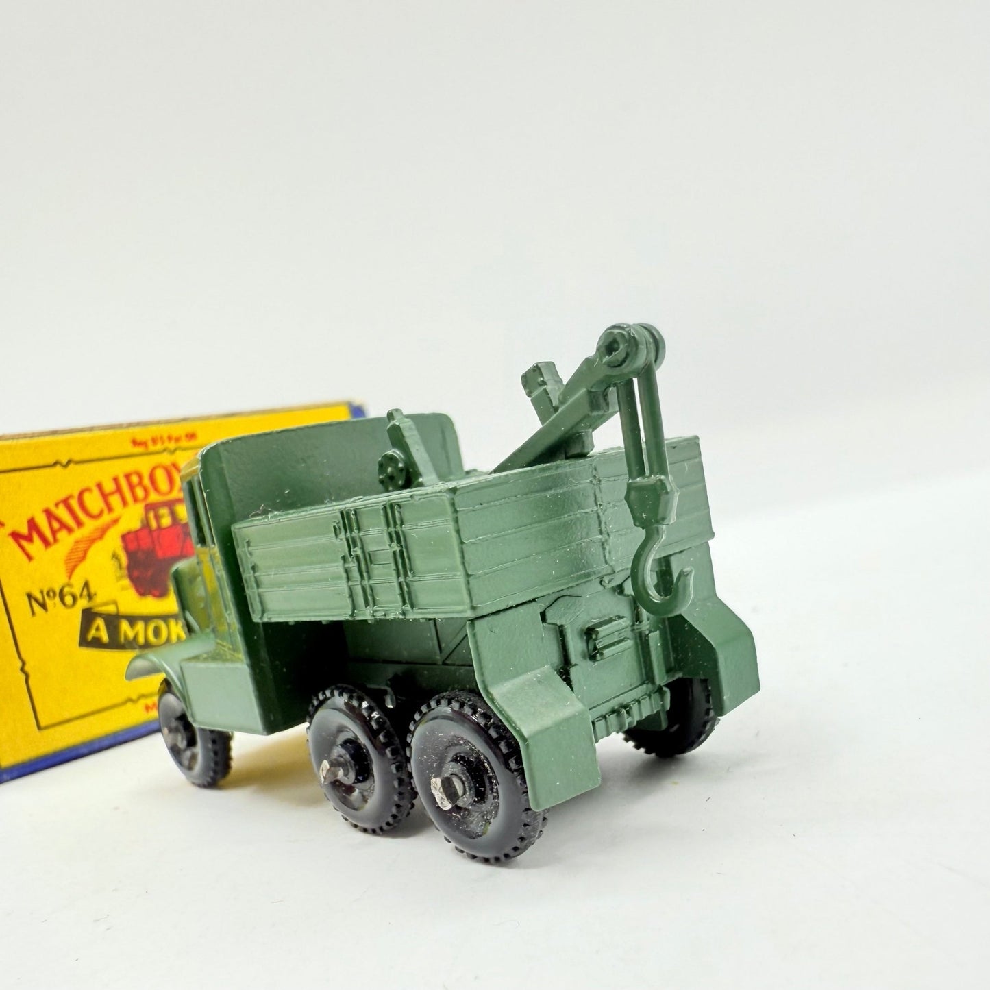 Matchbox Lesney 64a Scammell Breakdown Truck Green Hook - Magic Matchbox