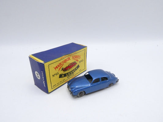 Matchbox Lesney 65a Jaguar 3.4 METALLIC BLUE - Magic Matchbox