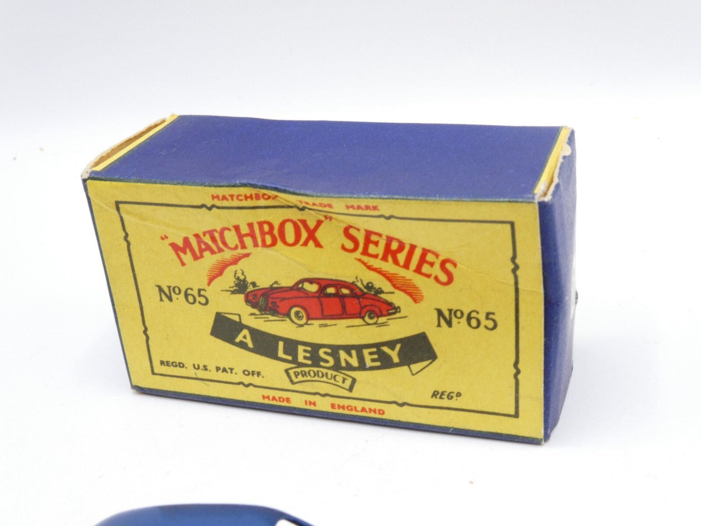 Matchbox Lesney 65a Jaguar 3.4 METALLIC BLUE - Magic Matchbox