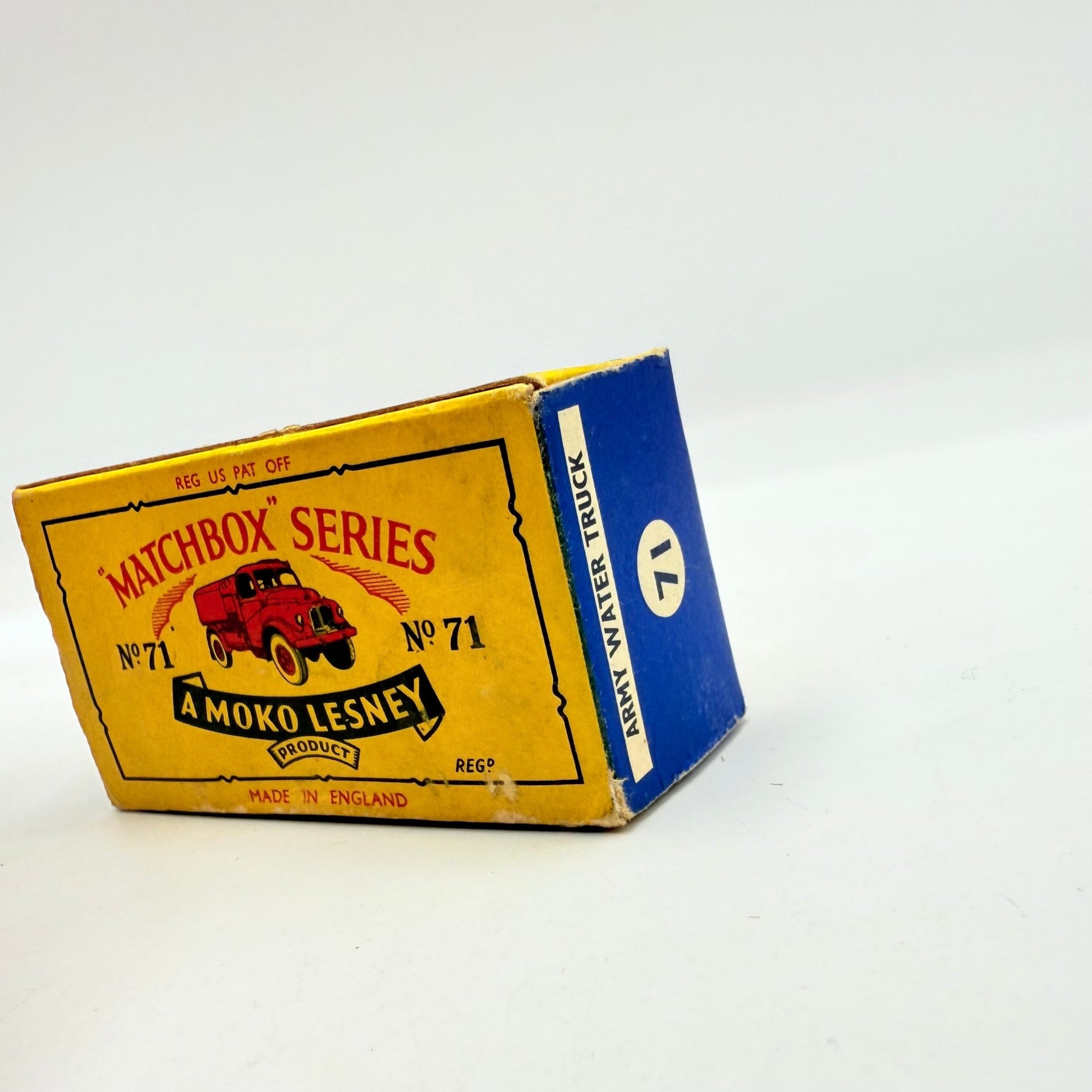 Matchbox Lesney 71a Austin 200 Gallon Water Tanker Box only - Magic Matchbox