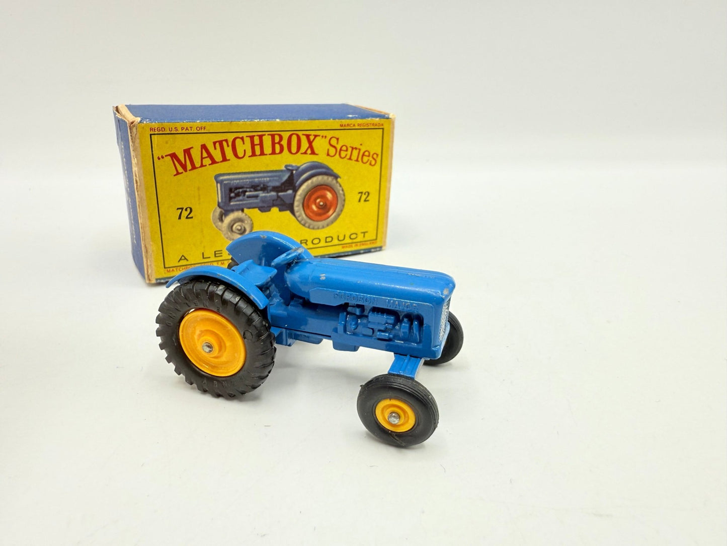 Matchbox Lesney 72a Fordson Tractor RARE YELLOW HUBS - Magic Matchbox