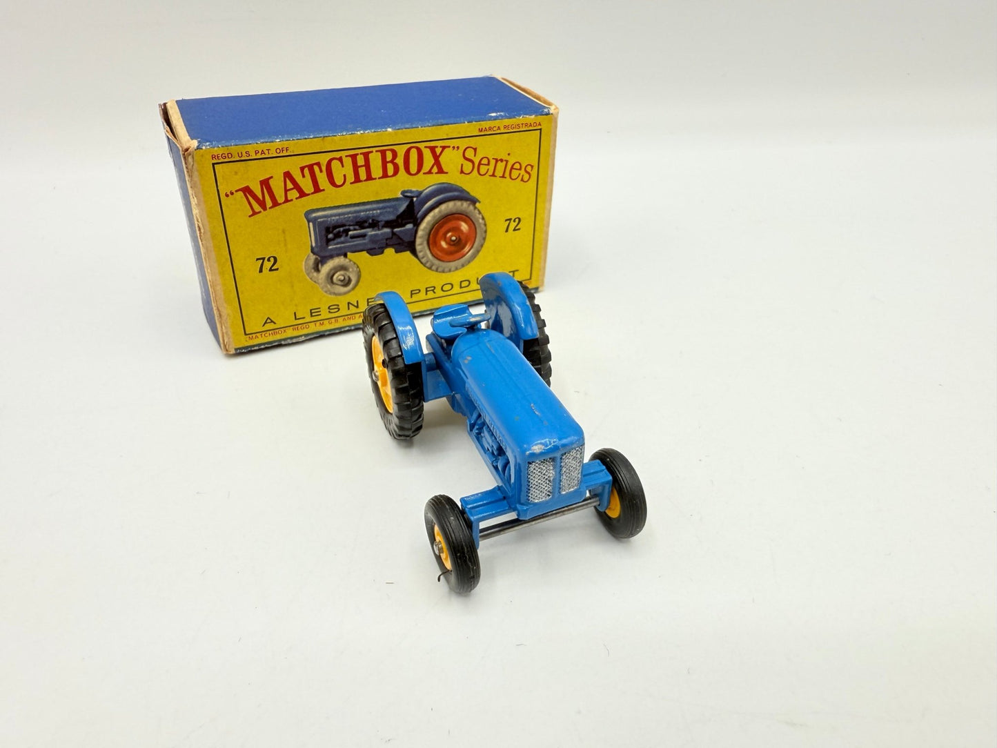 Matchbox Lesney 72a Fordson Tractor RARE YELLOW HUBS - Magic Matchbox