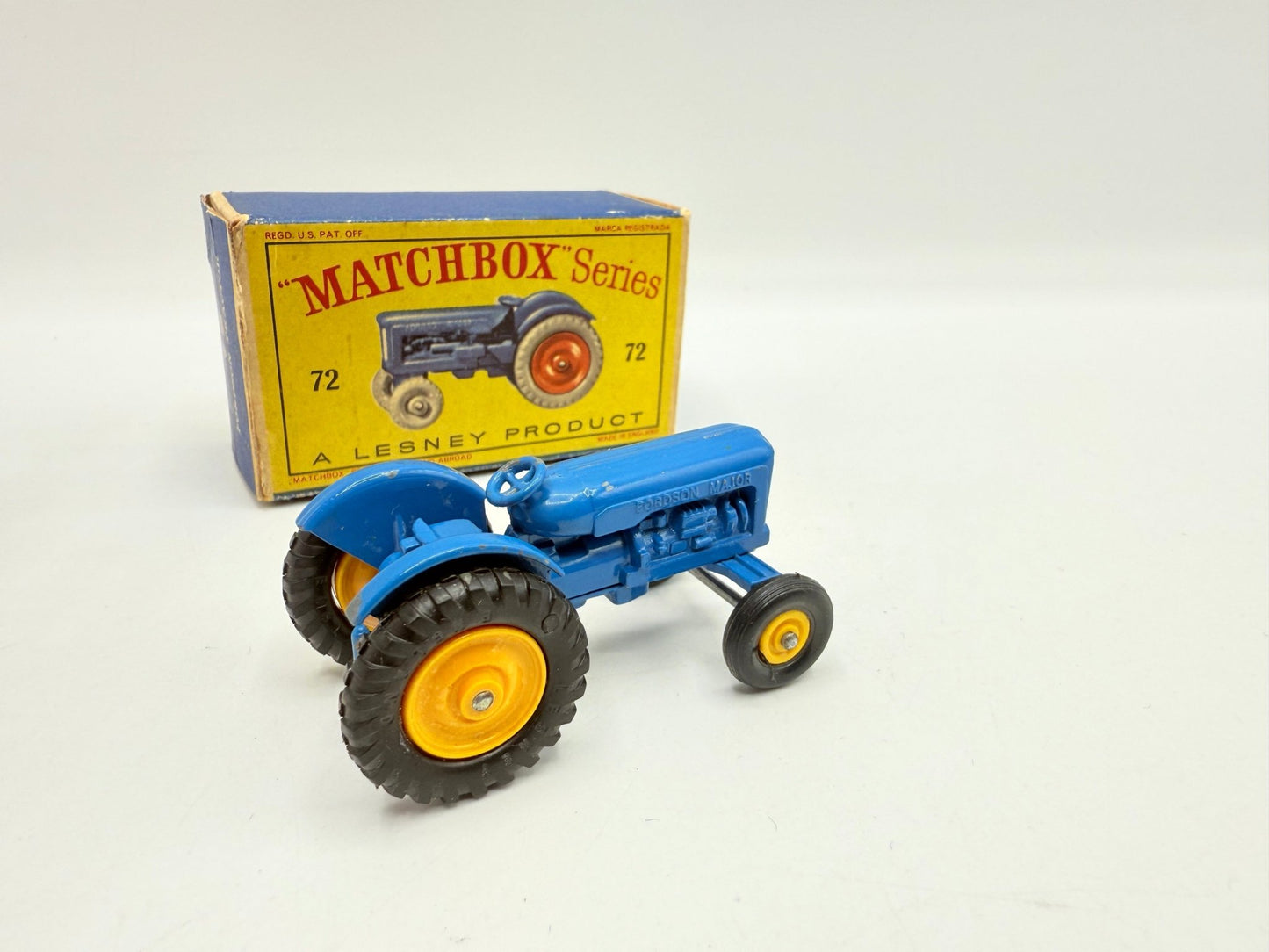 Matchbox Lesney 72a Fordson Tractor RARE YELLOW HUBS - Magic Matchbox