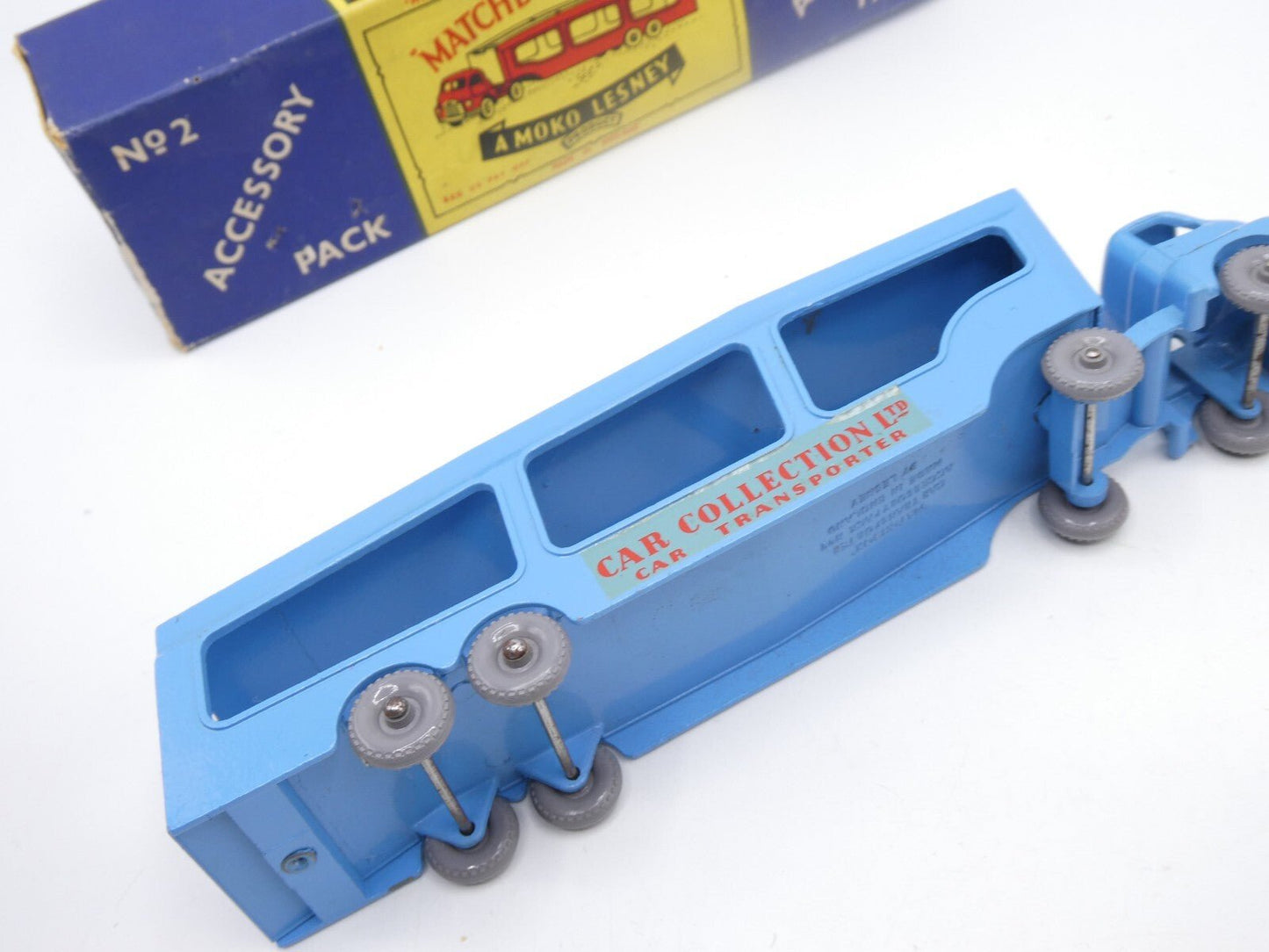 Matchbox Lesney A - 2 Bedford Car Transporter 2 Accessory Pack GPW Red Decals - Magic Matchbox