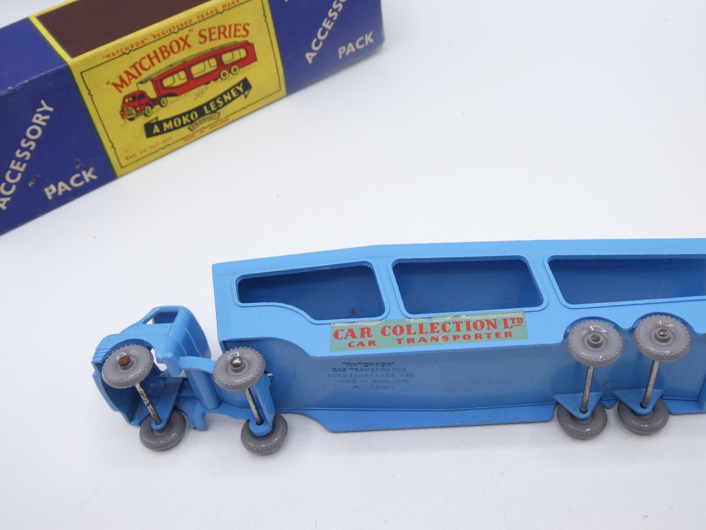 Matchbox Lesney A - 2 Bedford Car Transporter 2 Accessory Pack GPW Red Decals - Magic Matchbox