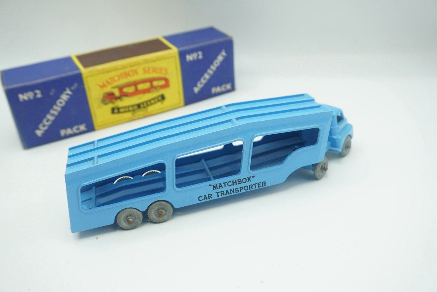Matchbox Lesney A - 2 Bedford Car Transporter Accessory Pack Near Mint Boxed MW - Magic Matchbox