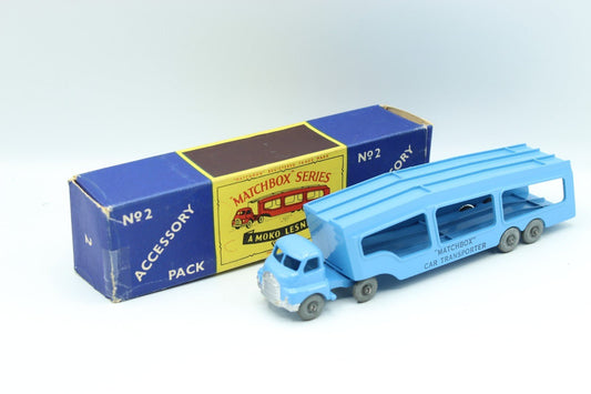 Matchbox Lesney A - 2 Bedford Car Transporter Accessory Pack Wide Letter Spacing - Magic Matchbox