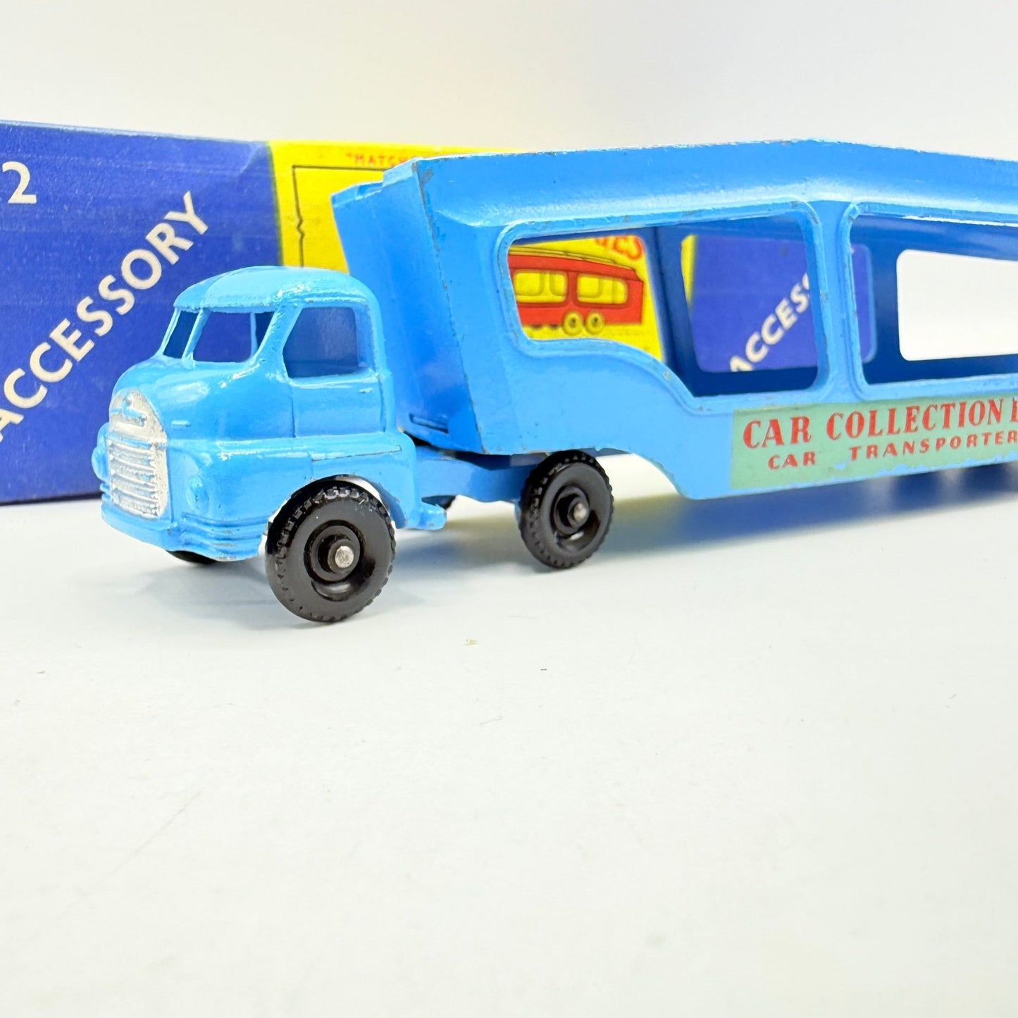 Matchbox Lesney A - 2 Car Transporter BLACK WHEELS - Magic Matchbox