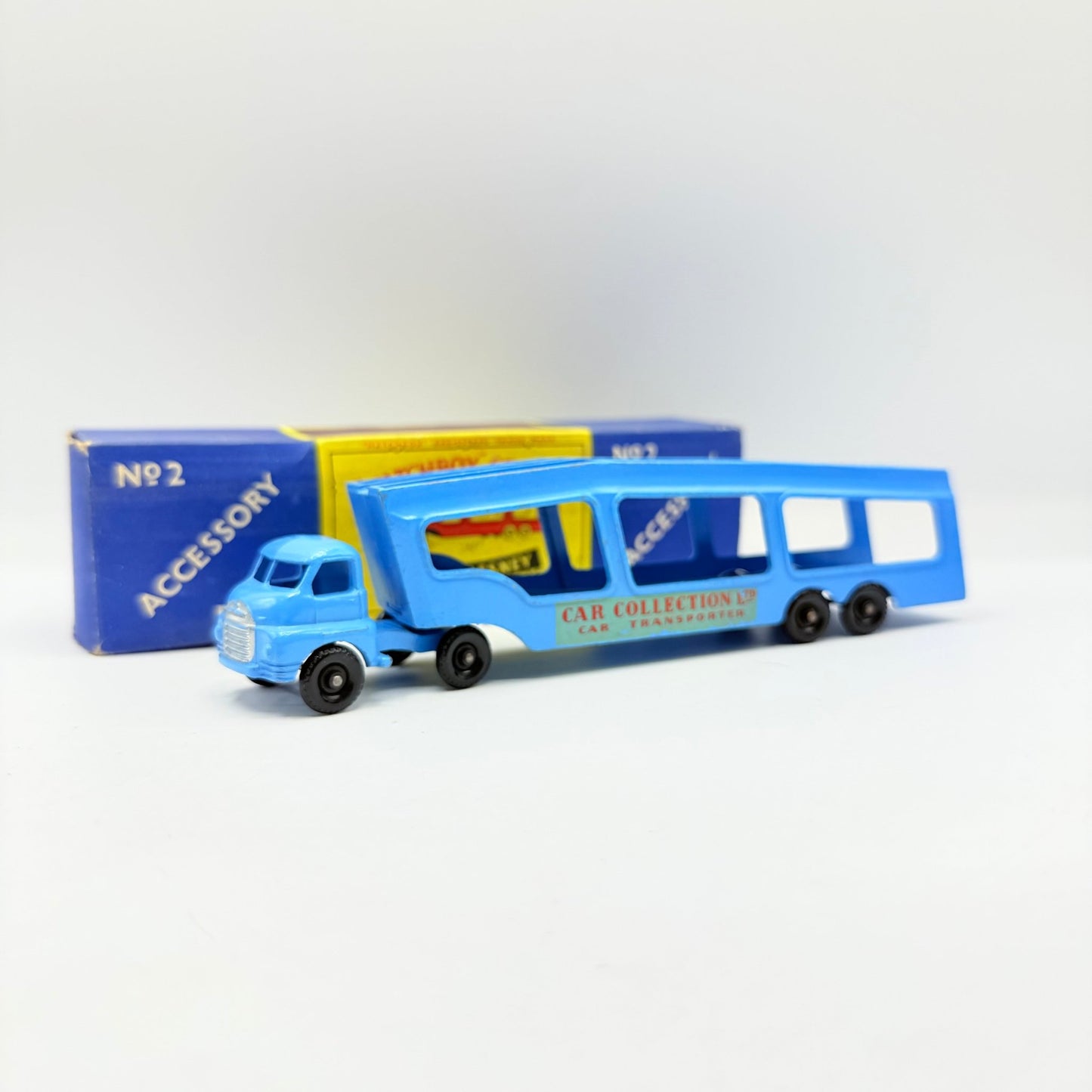 Matchbox Lesney A - 2 Car Transporter BLACK WHEELS - Magic Matchbox