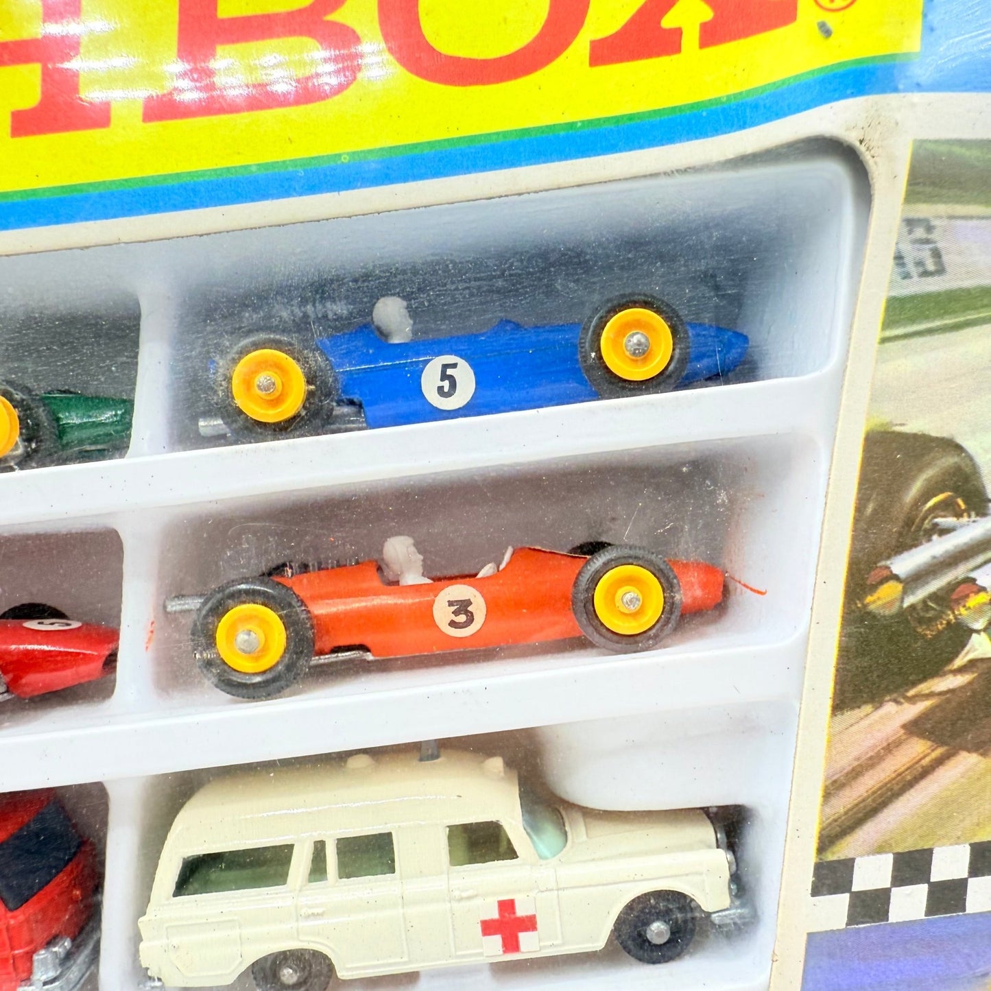 Matchbox Lesney G - 4 Race N Rally Gift Set - Rare - Magic Matchbox