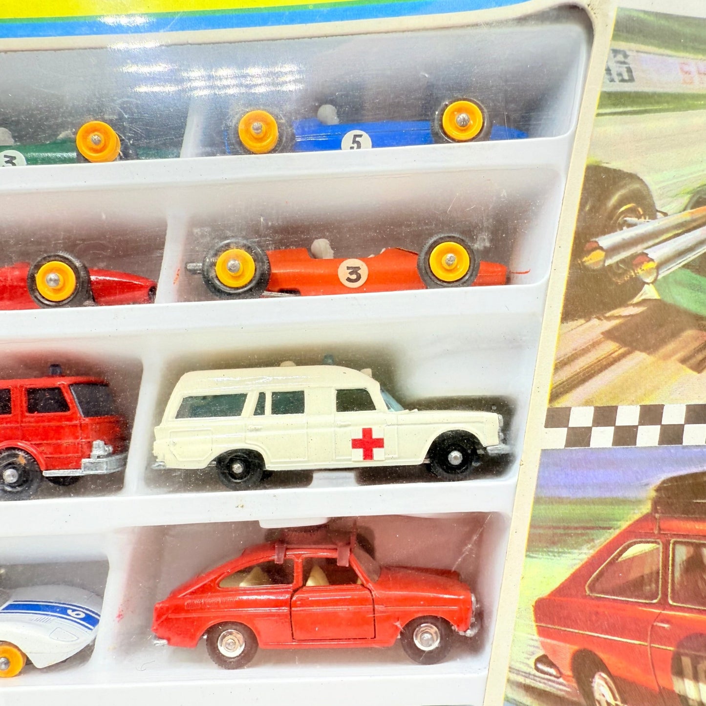 Matchbox Lesney G - 4 Race N Rally Gift Set - Rare - Magic Matchbox