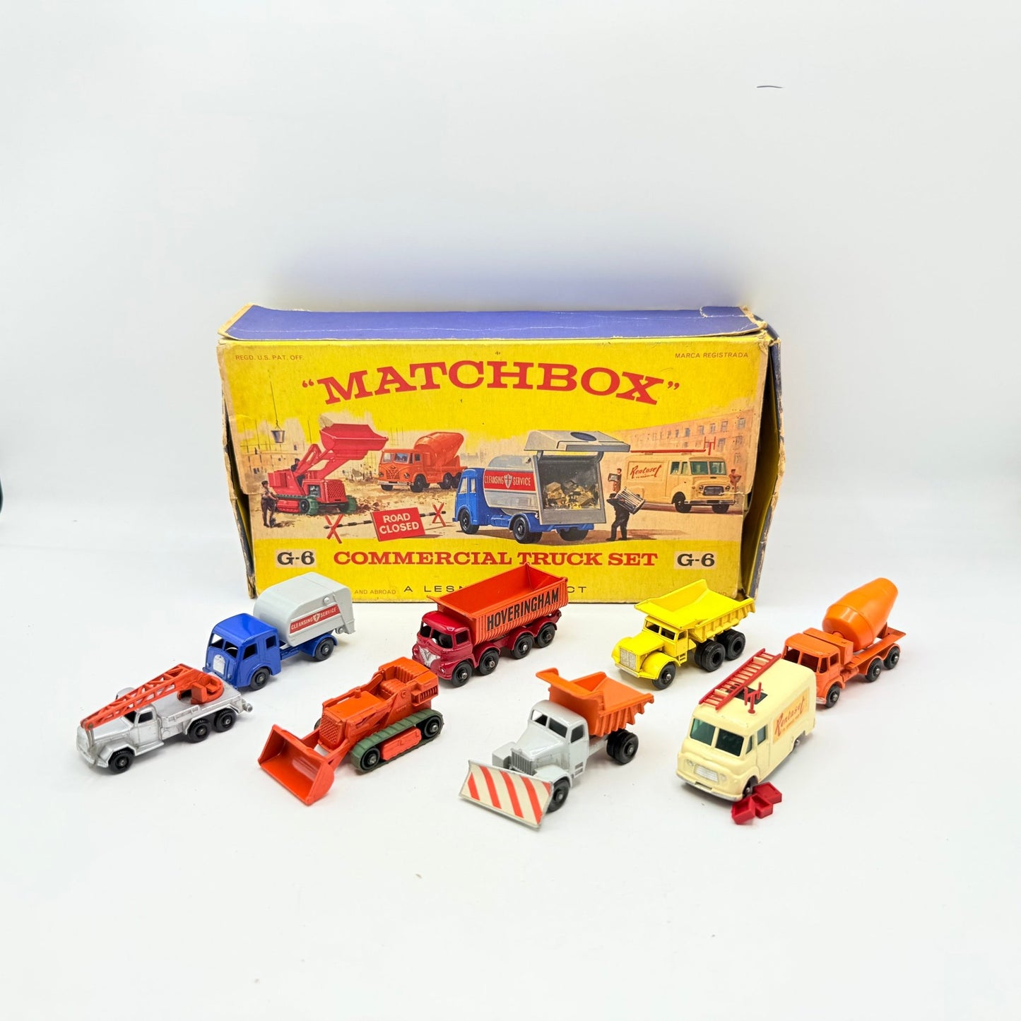 Matchbox Lesney G - 6 Commercial Truck Gift Set Rare - Magic Matchbox