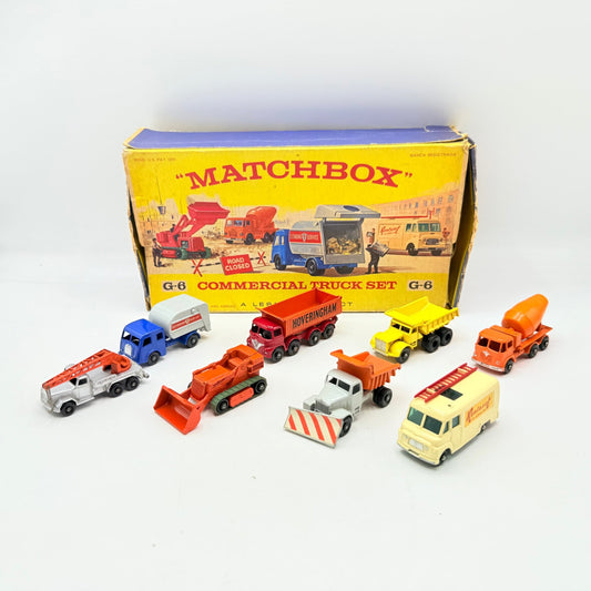Matchbox Lesney G - 6 Commercial Truck Gift Set Rare - Magic Matchbox