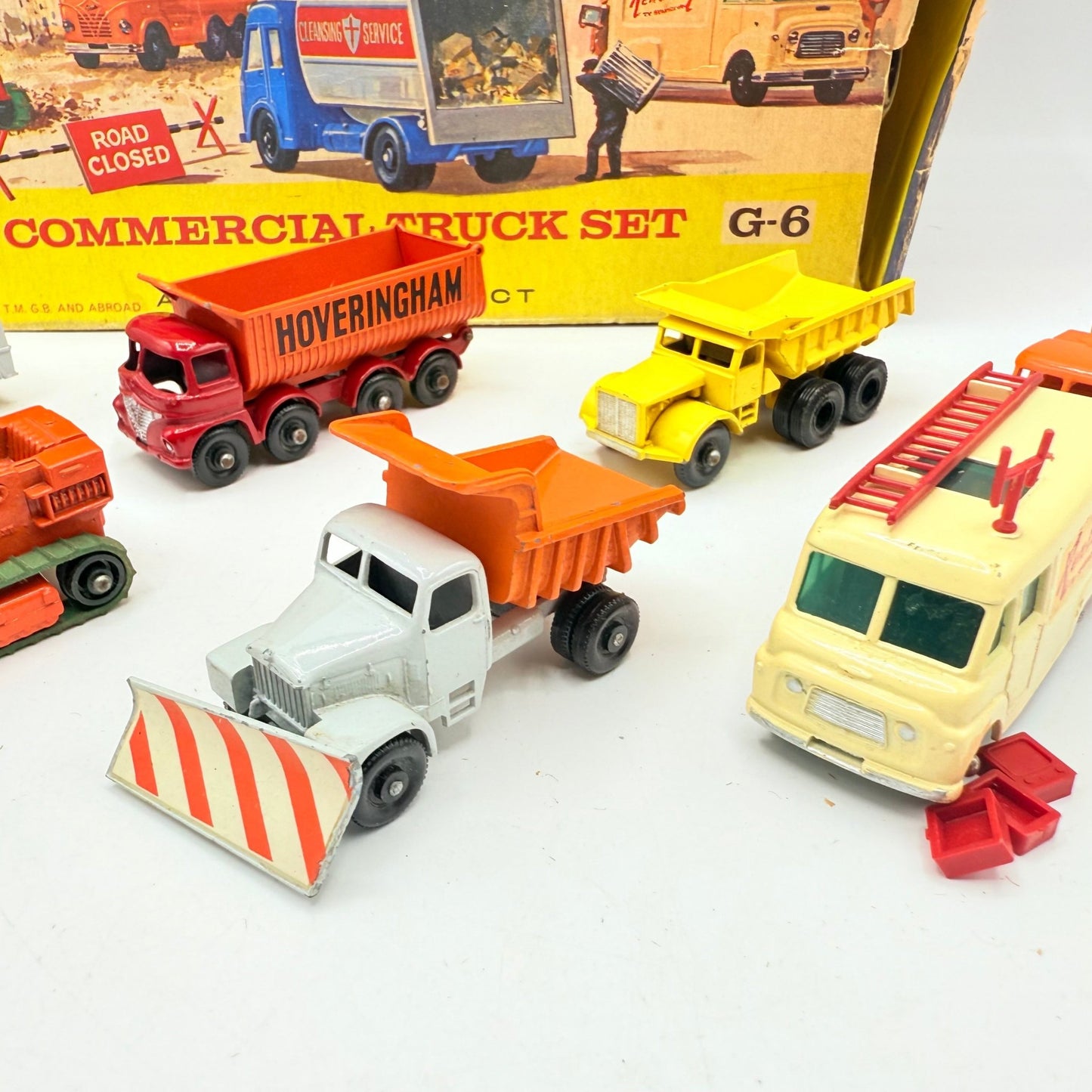 Matchbox Lesney G - 6 Commercial Truck Gift Set Rare - Magic Matchbox