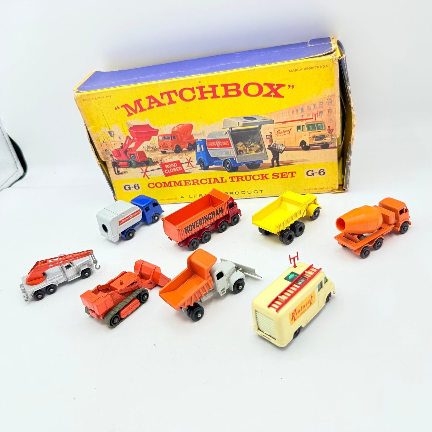 Matchbox Lesney G - 6 Commercial Truck Gift Set Rare - Magic Matchbox