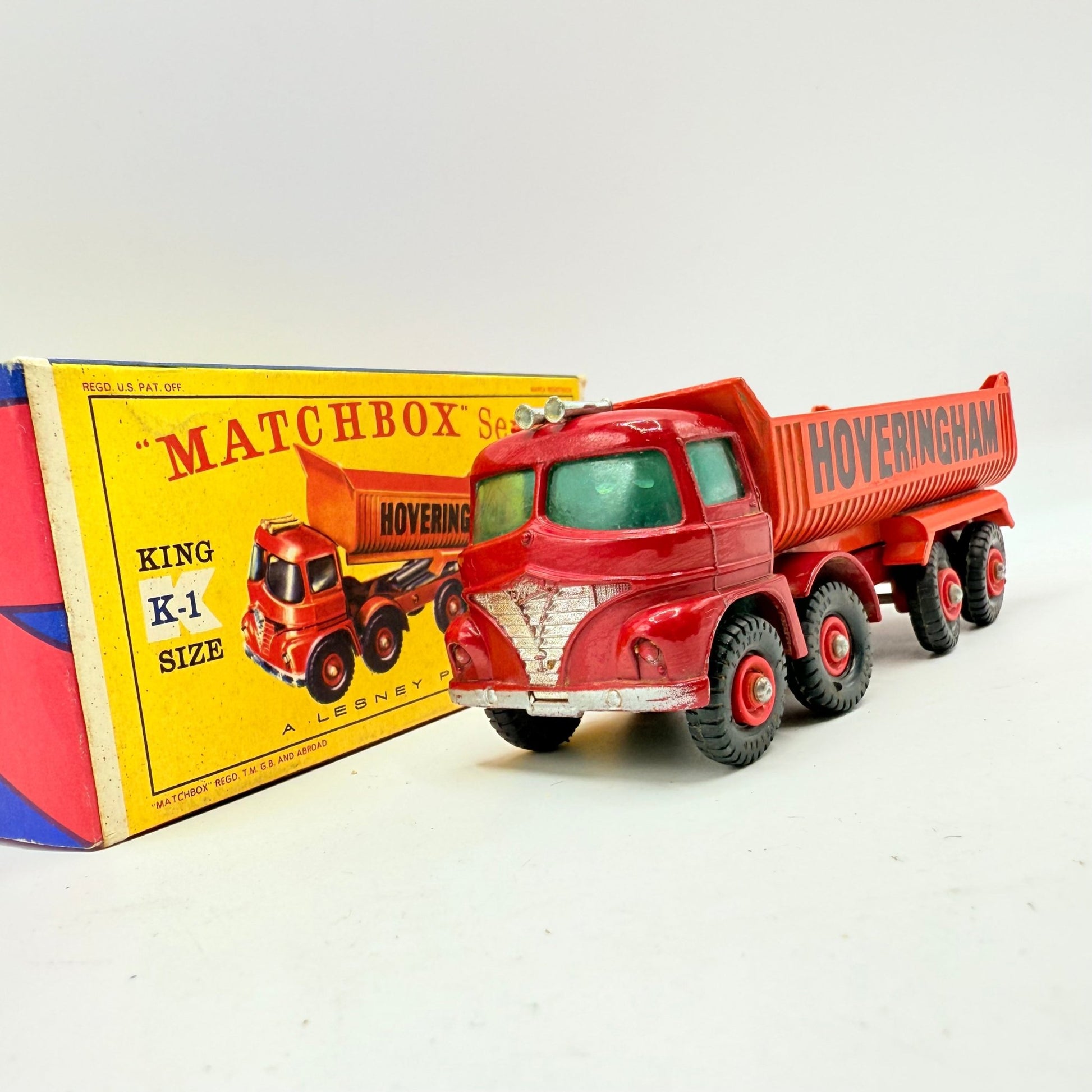 Matchbox Lesney K - 1 King Size Hoveringham 8 - Wheel Tipper Truck - Magic Matchbox