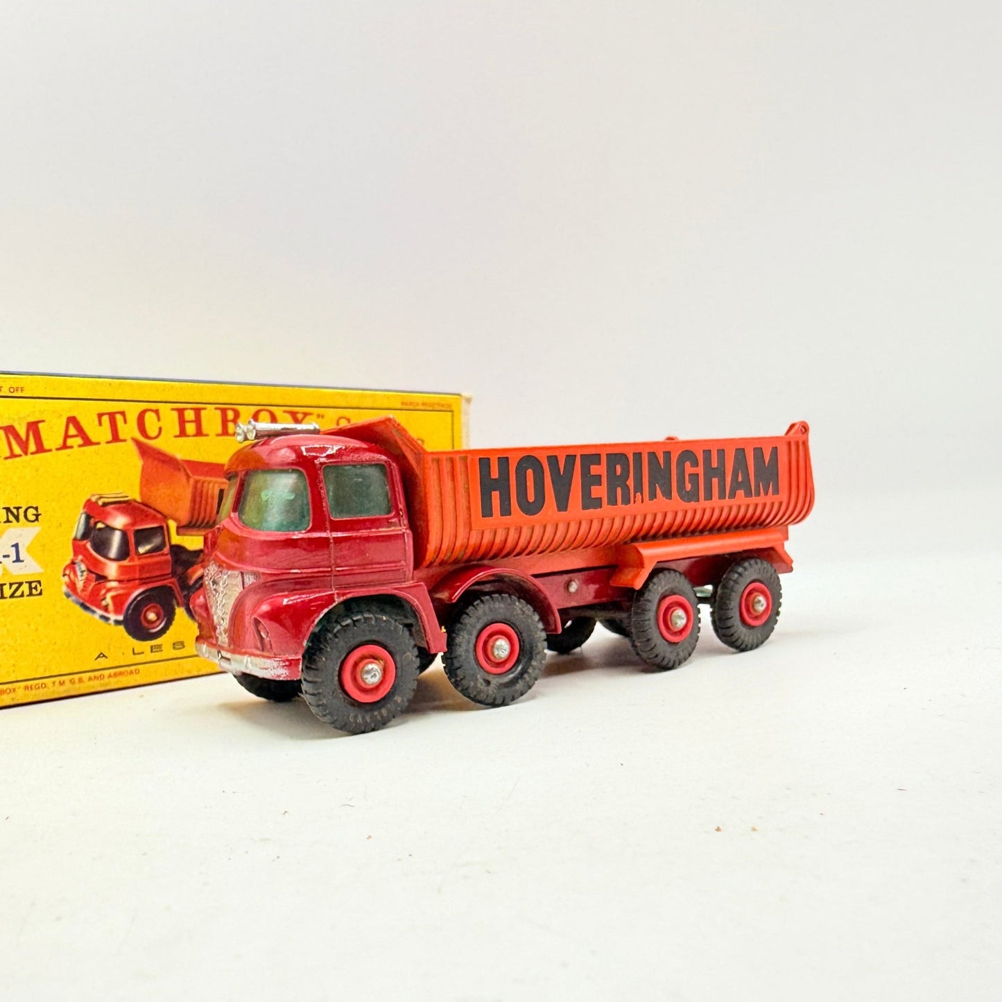 Matchbox Lesney K - 1 King Size Hoveringham 8 - Wheel Tipper Truck - Magic Matchbox