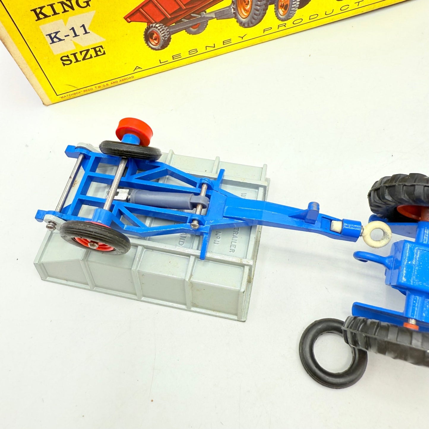 Matchbox Lesney King - Size K - 11 Fordson Tractor and Farm Trailer - Magic Matchbox