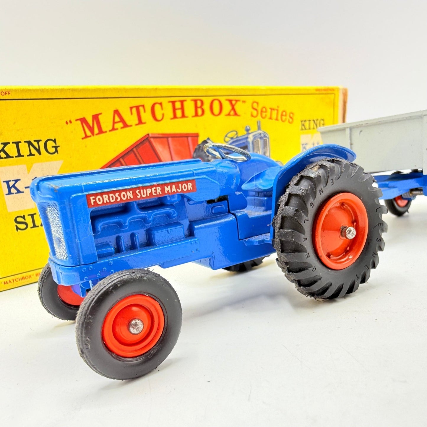 Matchbox Lesney King - Size K - 11 Fordson Tractor and Farm Trailer - Magic Matchbox