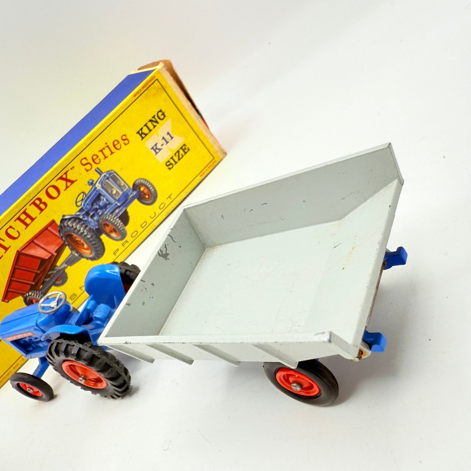 Matchbox Lesney King - Size K - 11 Fordson Tractor and Farm Trailer - Magic Matchbox