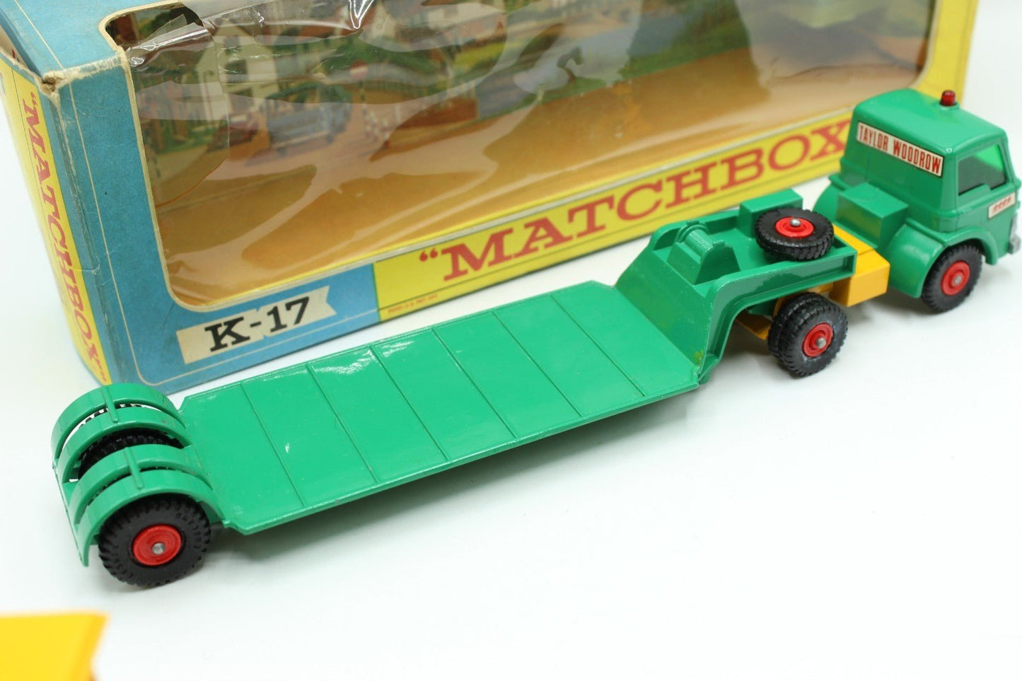 Matchbox Lesney King Size K - 17 Dyson Low Loader With CASE Tractor Boxed - Magic Matchbox