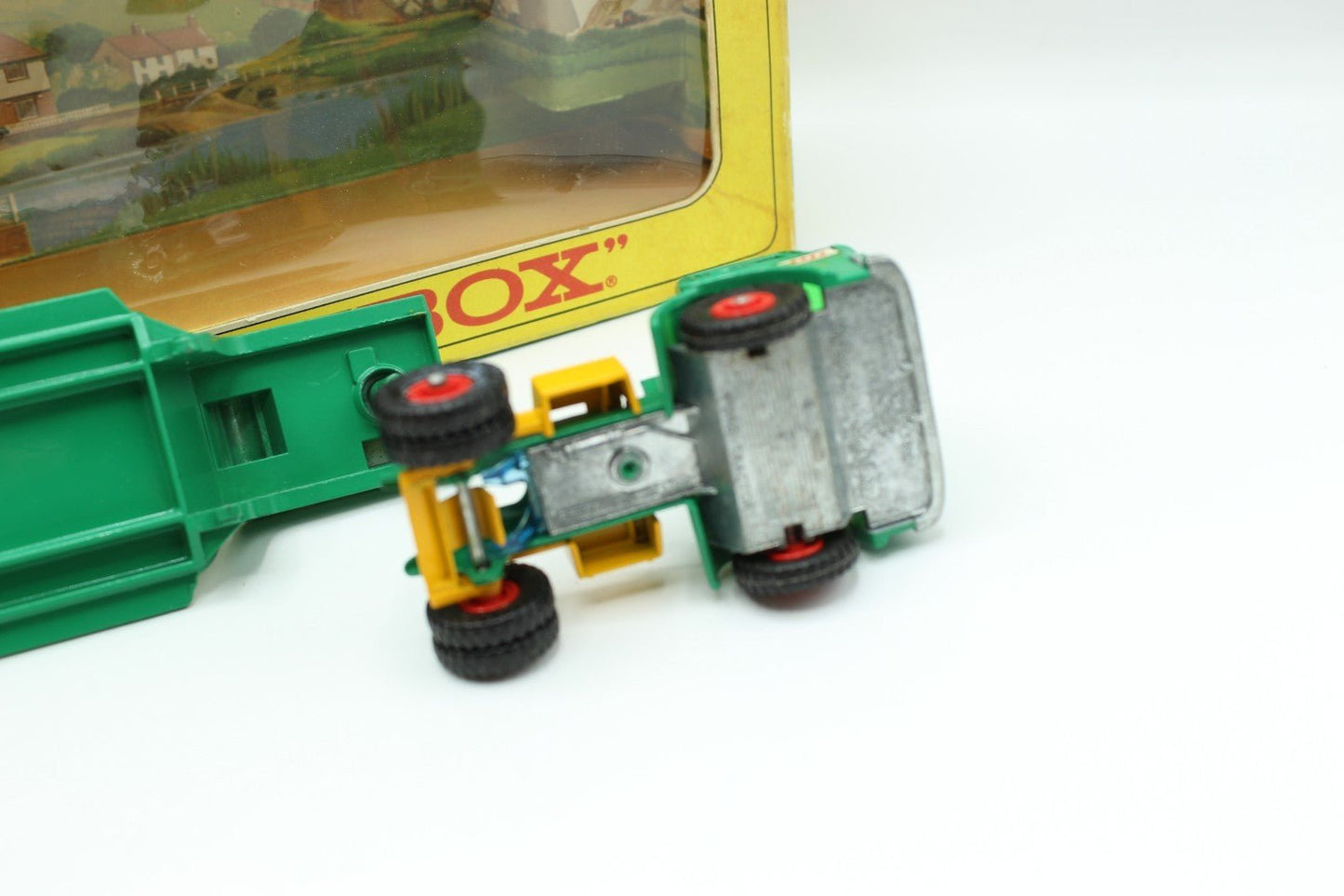 Matchbox Lesney King Size K - 17 Dyson Low Loader With CASE Tractor Boxed - Magic Matchbox