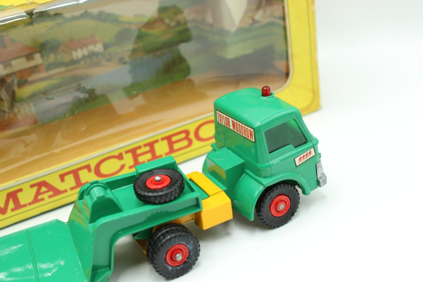 Matchbox Lesney King Size K - 17 Dyson Low Loader With CASE Tractor Boxed - Magic Matchbox