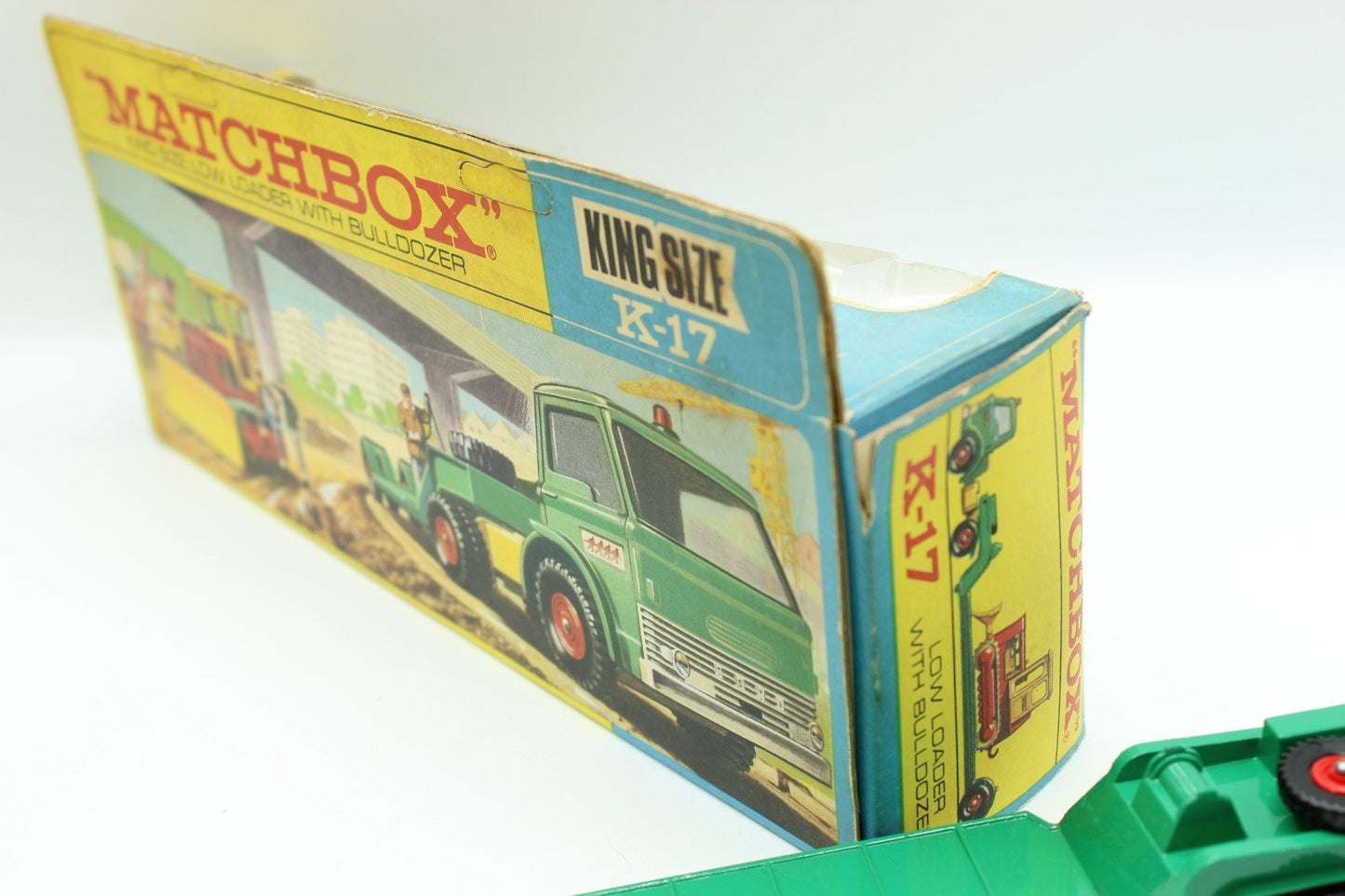 Matchbox Lesney King Size K - 17 Dyson Low Loader With CASE Tractor Boxed - Magic Matchbox