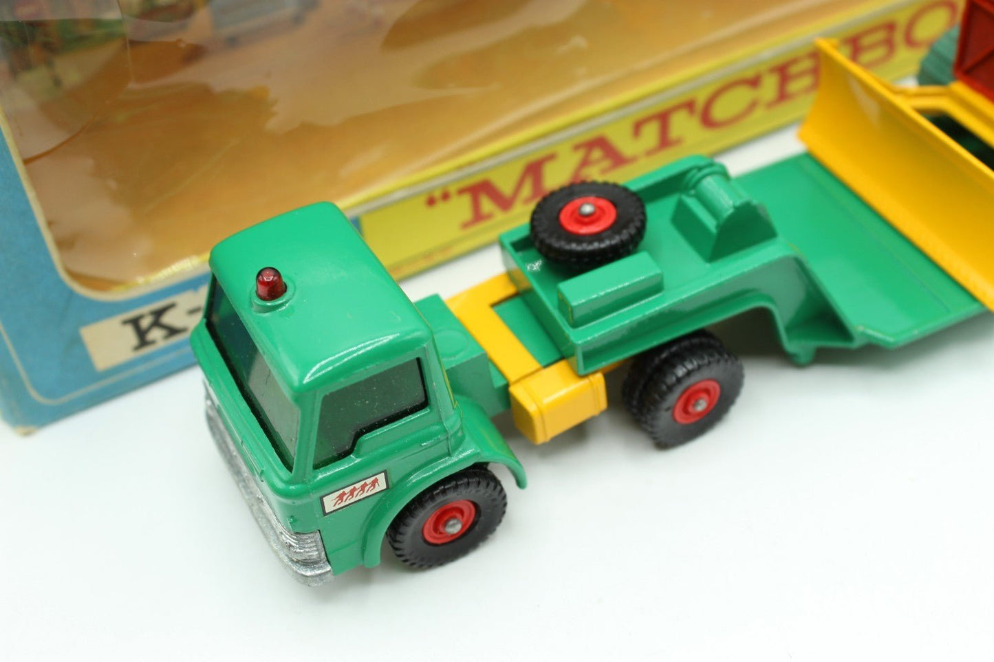 Matchbox Lesney King Size K - 17 Dyson Low Loader With CASE Tractor Boxed - Magic Matchbox