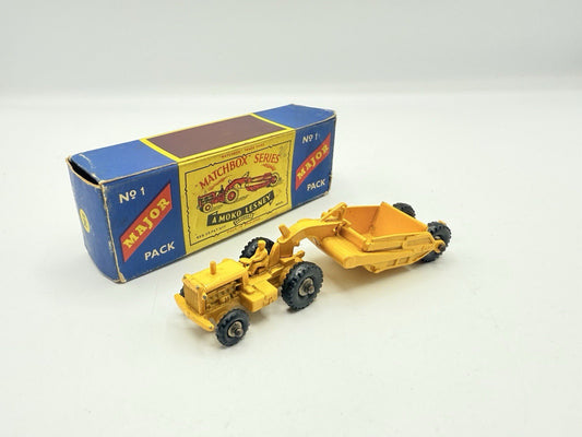Matchbox Lesney Major Pack M - 1 Caterpillar Earth Scraper - Magic Matchbox