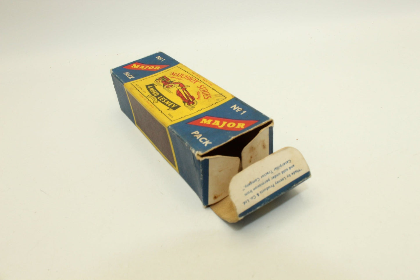 Matchbox Lesney Major Pack M - 1 Earth Scraper Empty Box - Magic Matchbox