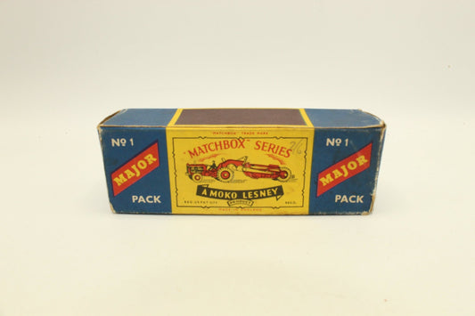Matchbox Lesney Major Pack M - 1 Earth Scraper Empty Box - Magic Matchbox