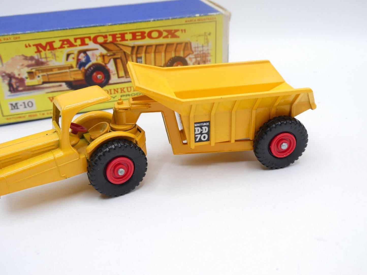 Matchbox Lesney Major Pack M - 10 Whitlock Dinkum Dumper - red hubs boxed - Magic Matchbox