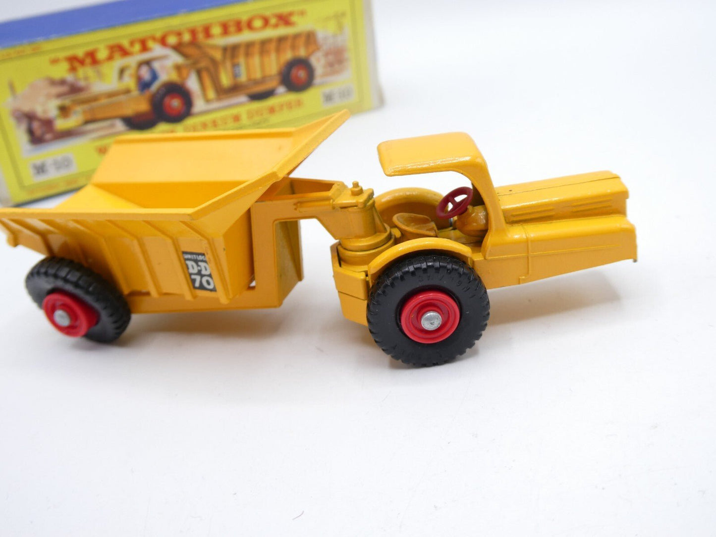Matchbox Lesney Major Pack M - 10 Whitlock Dinkum Dumper - red hubs boxed - Magic Matchbox
