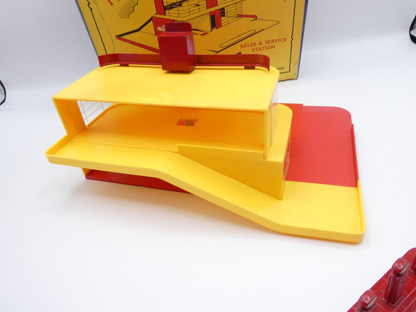 Matchbox Lesney MG - 1 Series Sales and Service Station - Repaired Base - Magic Matchbox