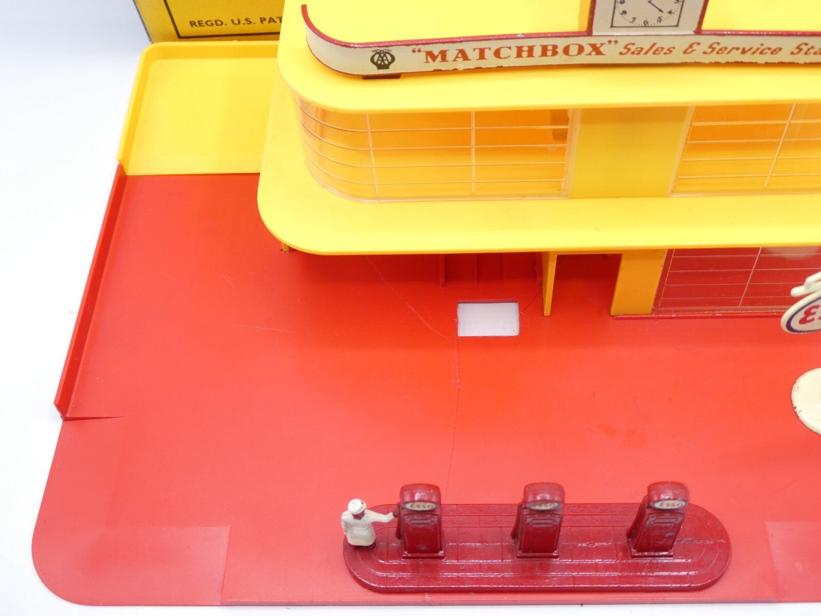 Matchbox Lesney MG - 1 Series Sales and Service Station - Repaired Base - Magic Matchbox