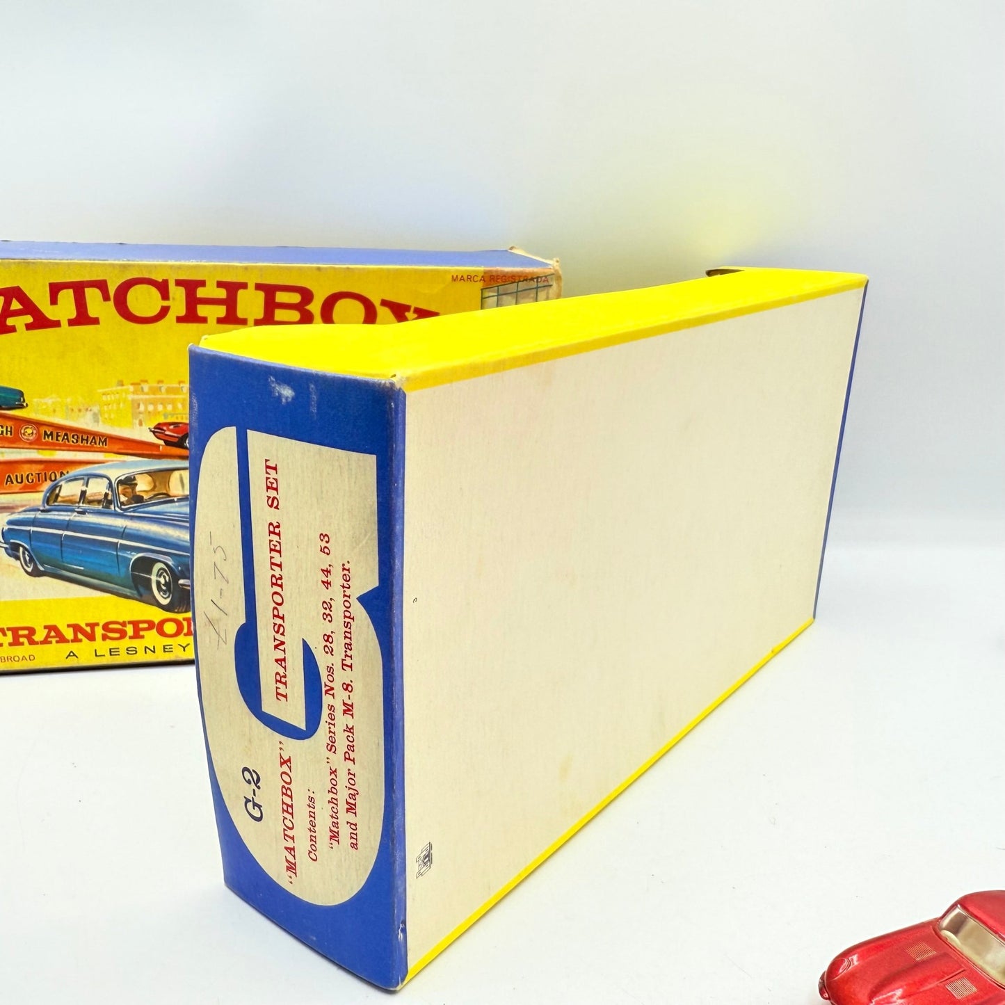 Matchbox Lesney Rare G - 2 Car Transporter Gift Set & Transit Card. - Magic Matchbox