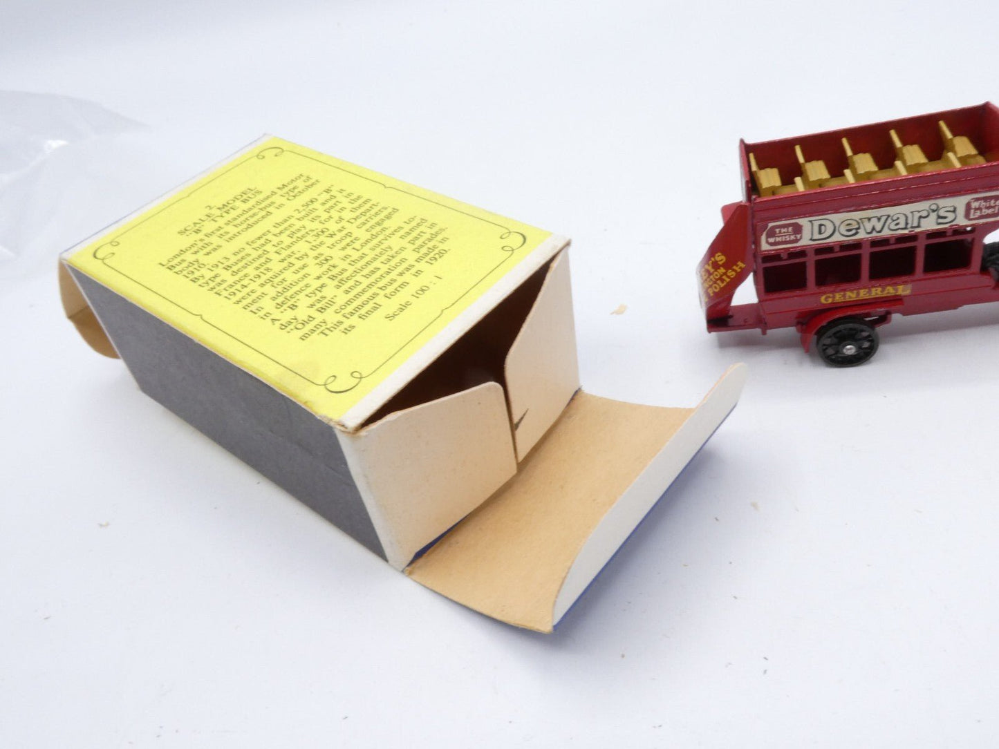 Matchbox Models of Yesteryear Y - 2 Type Bus BLACK WHEELS & DRIVER Rare Box - Magic Matchbox