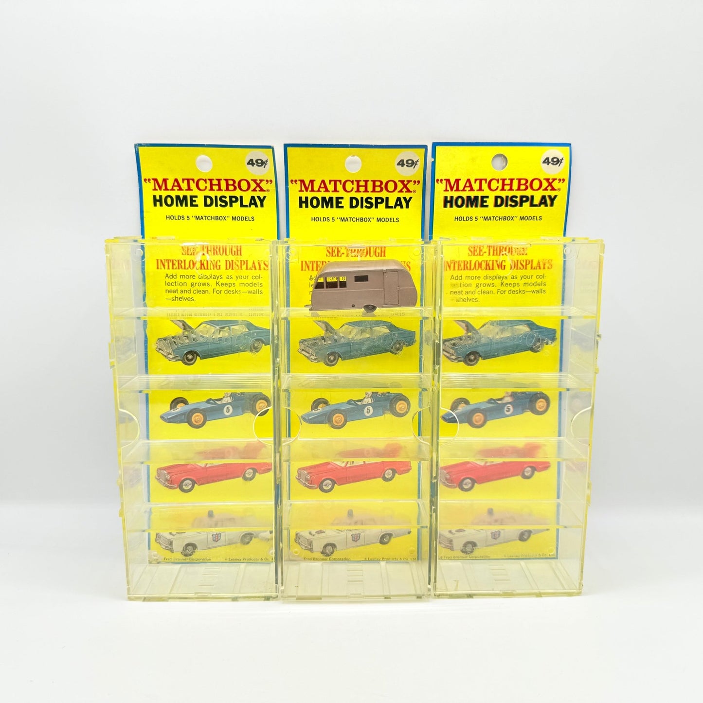 Matchbox Regular Wheels Fred Bronner Corporation US issue display x3 - Magic Matchbox
