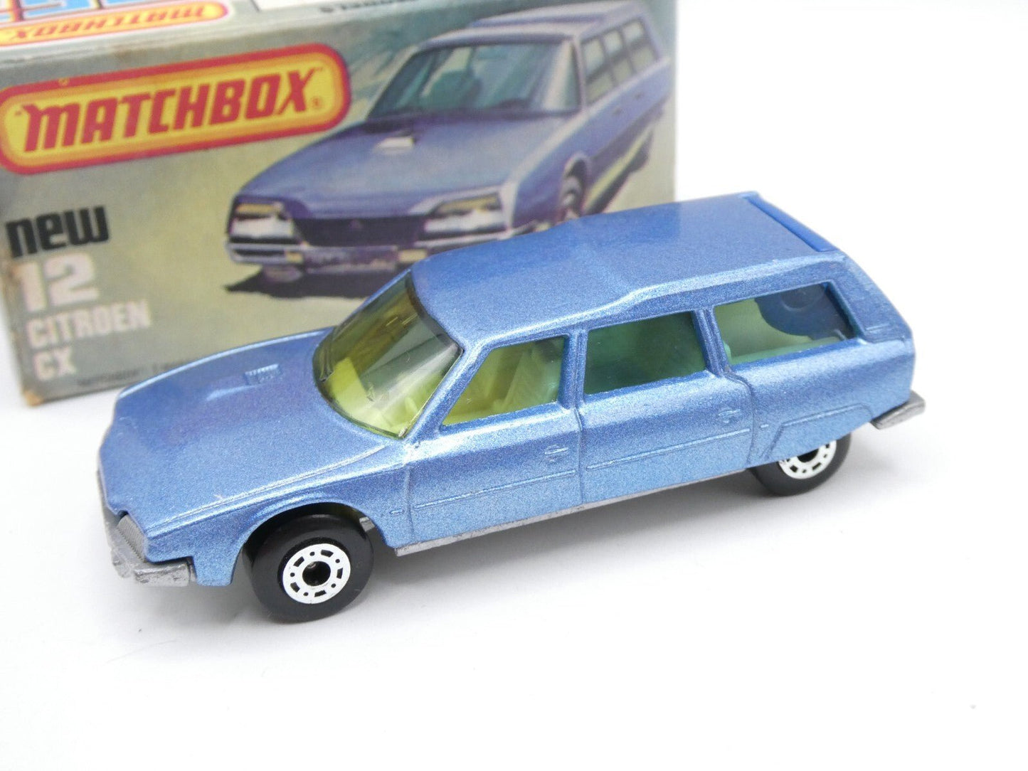 Matchbox Superfast 12 Citroen CX Blue - Blue Tinted Windows - Magic Matchbox