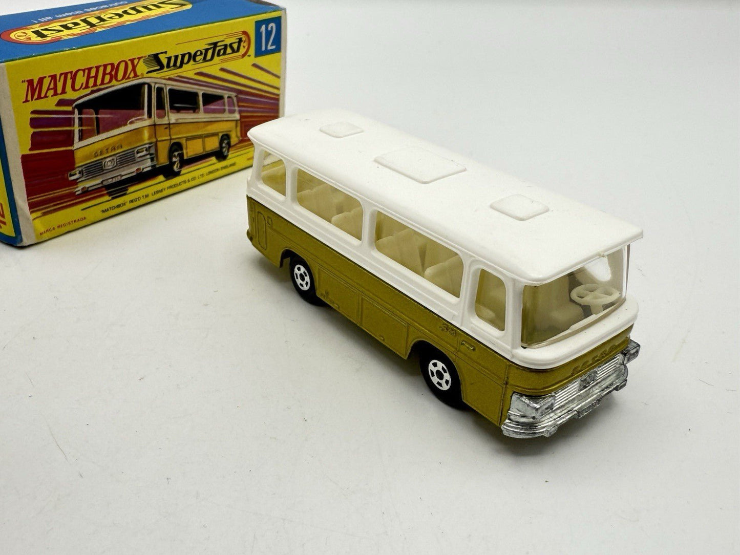 Matchbox Superfast 12 Setra Coach Metallic Gold - Magic Matchbox