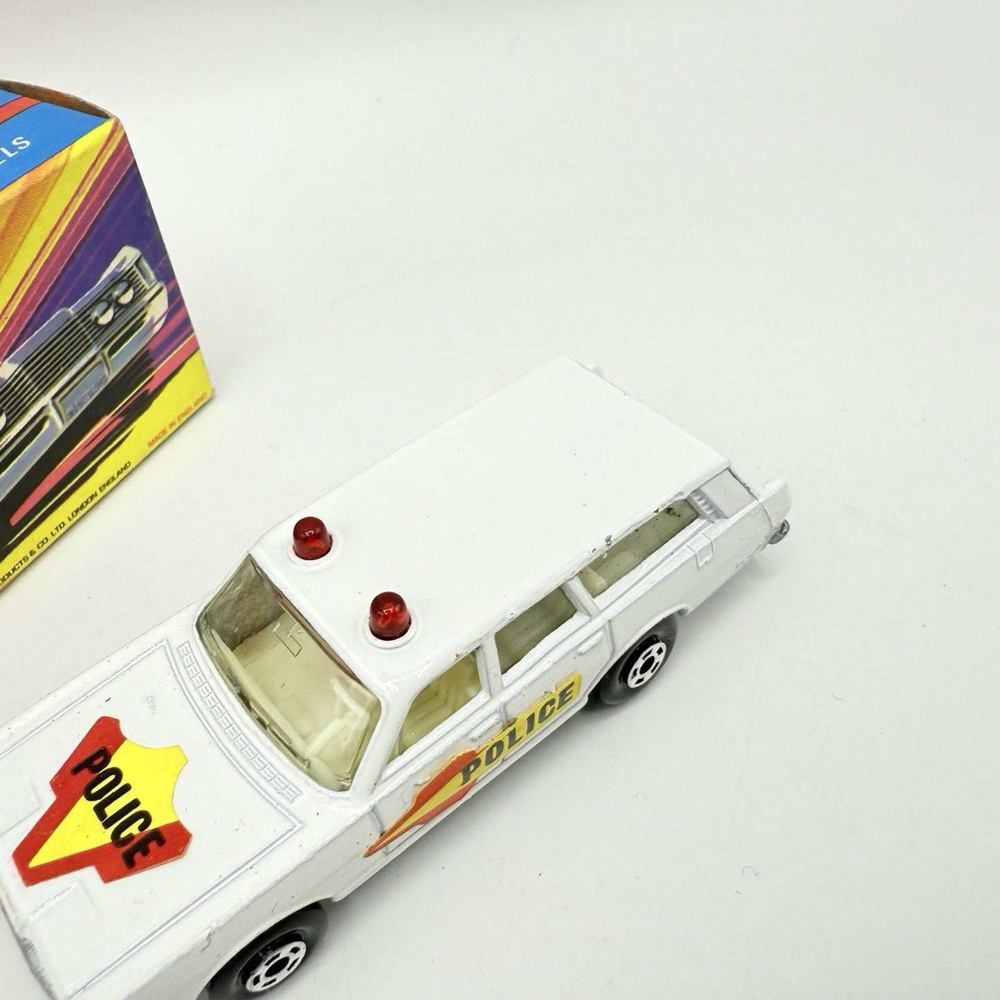 Matchbox Superfast 55 Mercury Police Station Wagon with Bonnet & Door Labels - Magic Matchbox