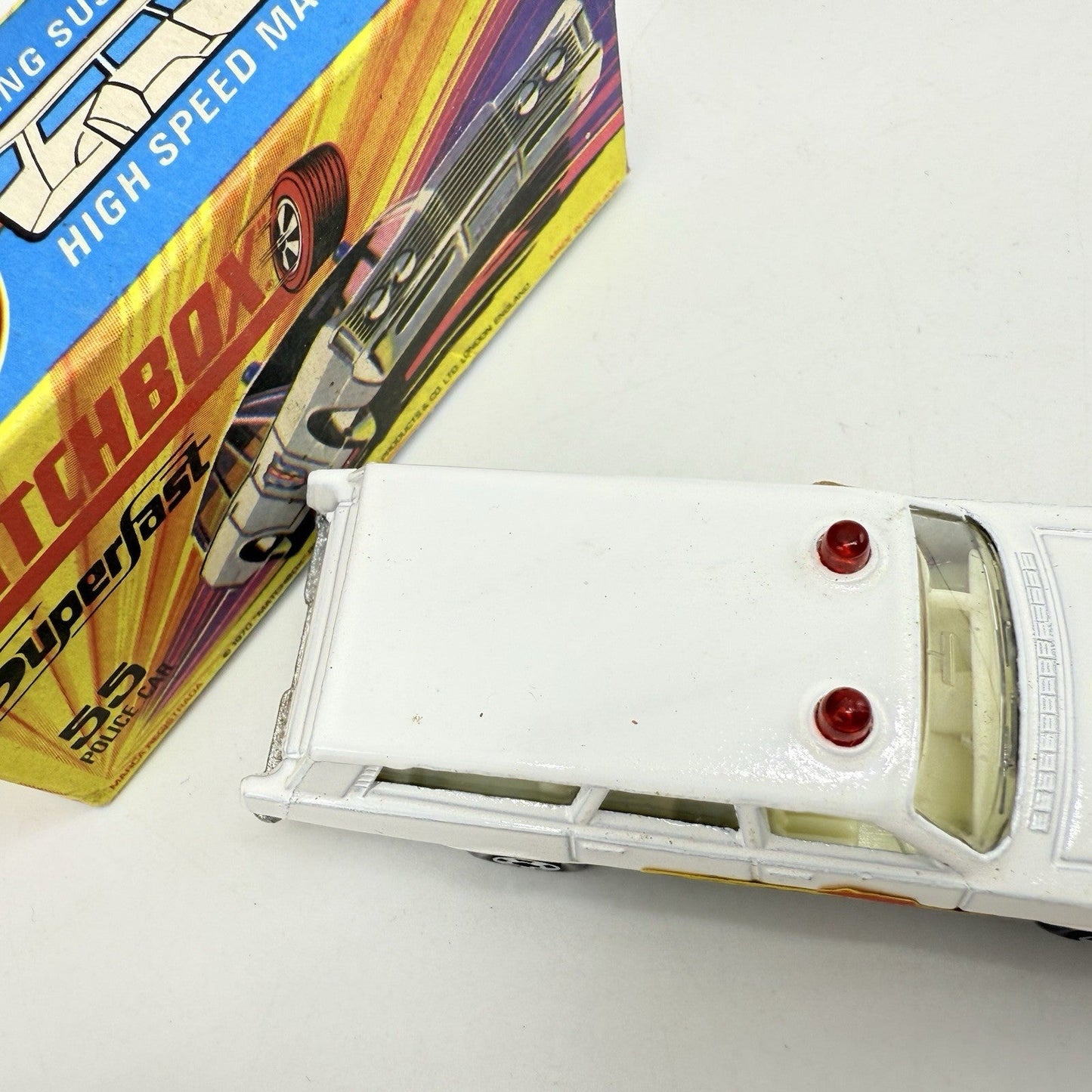 Matchbox Superfast 55 Mercury Police Station Wagon with Bonnet & Door Labels - Magic Matchbox