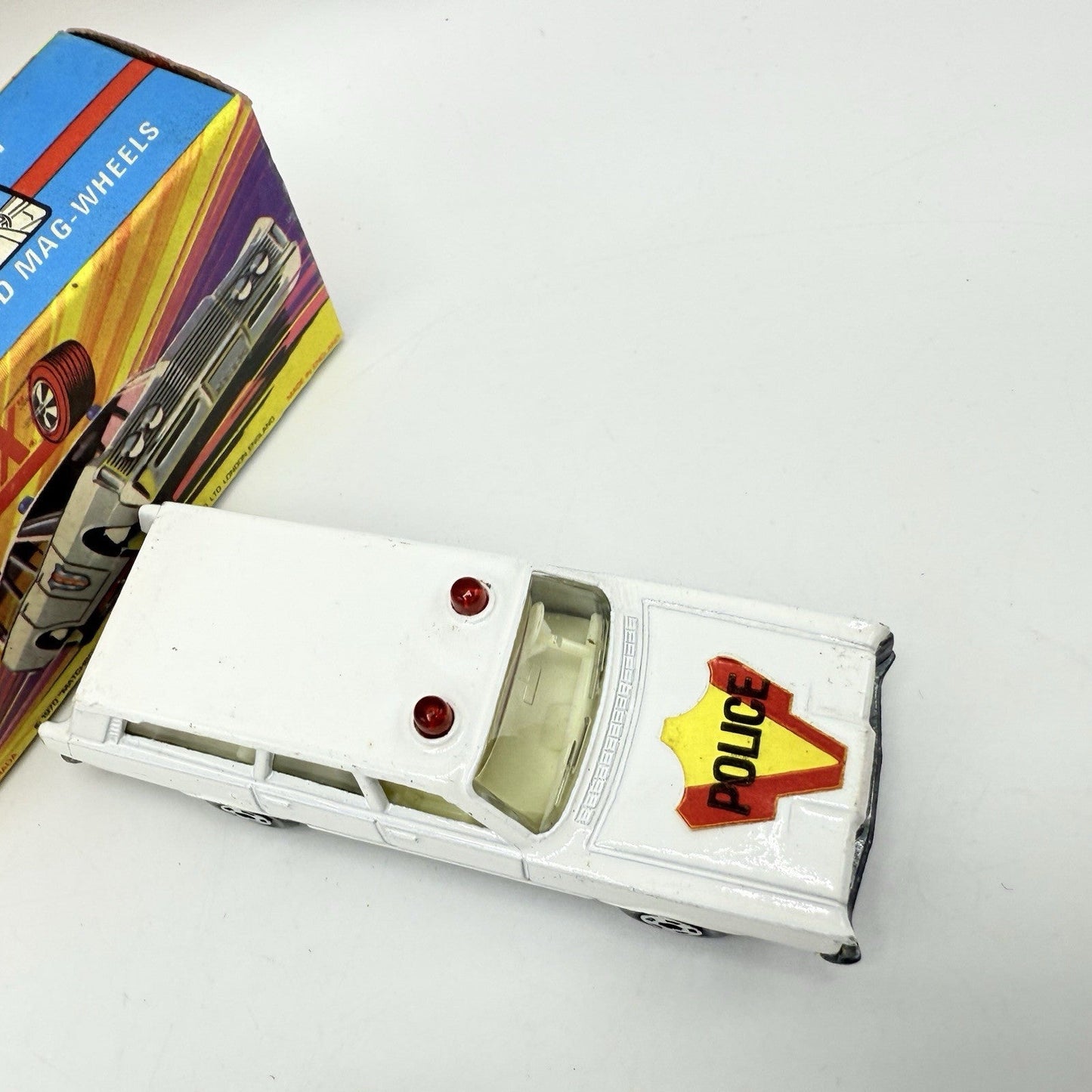 Matchbox Superfast 55 Mercury Police Station Wagon with Bonnet Police Label - Magic Matchbox