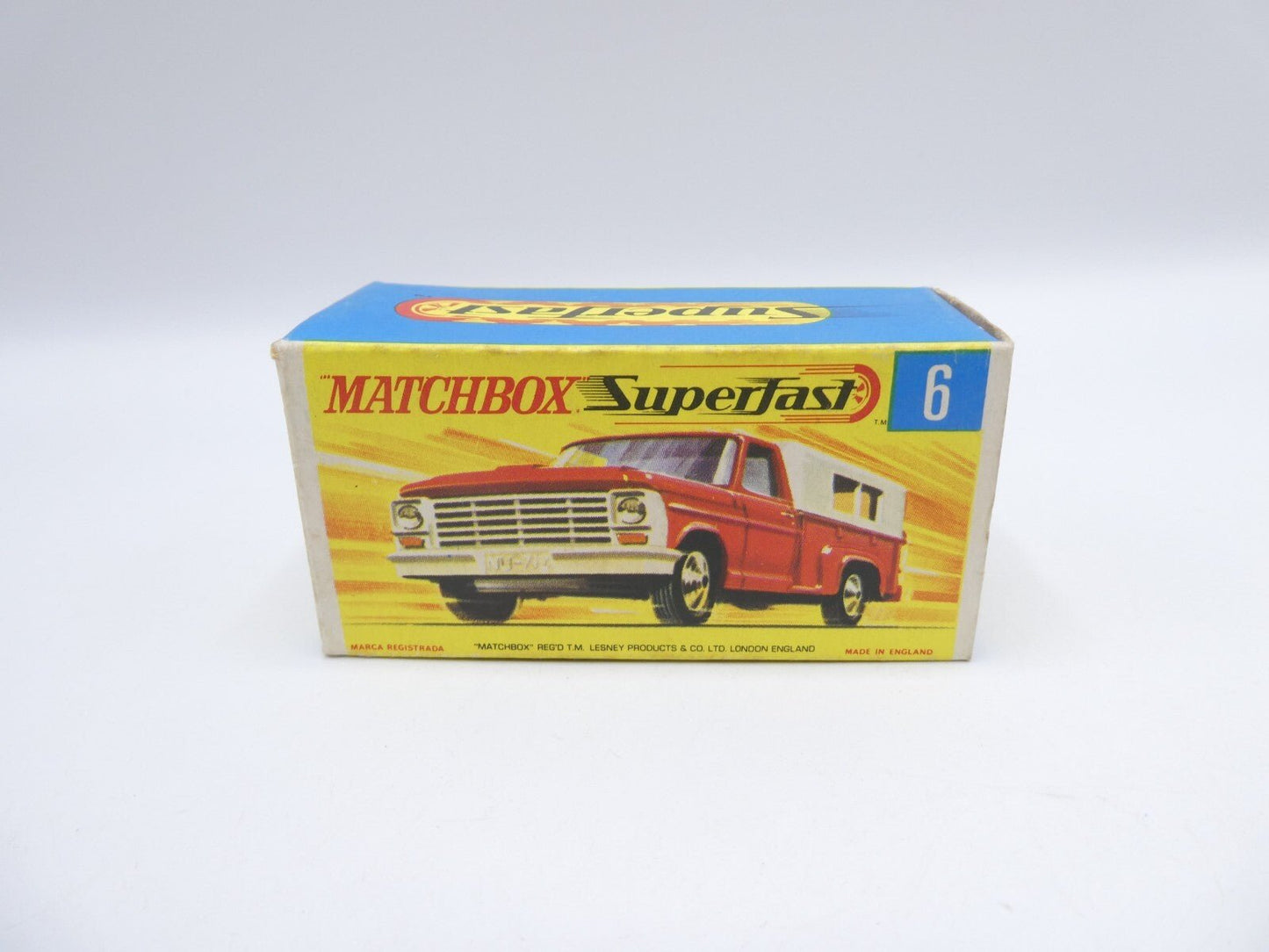 Matchbox Superfast 6 Ford Pick Up Empty Original Box Only - Magic Matchbox