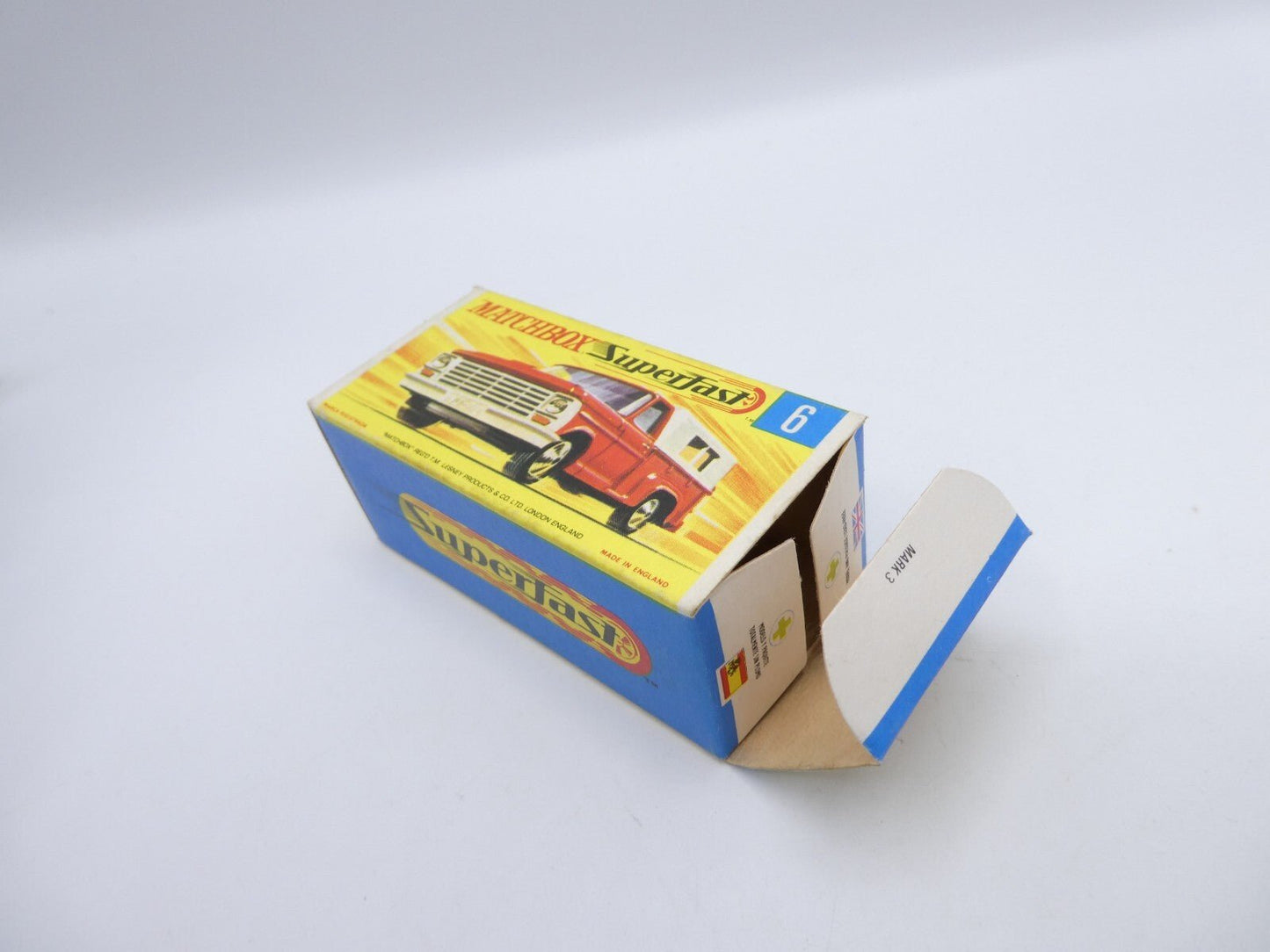 Matchbox Superfast 6 Ford Pick Up Empty Original Box Only - Magic Matchbox