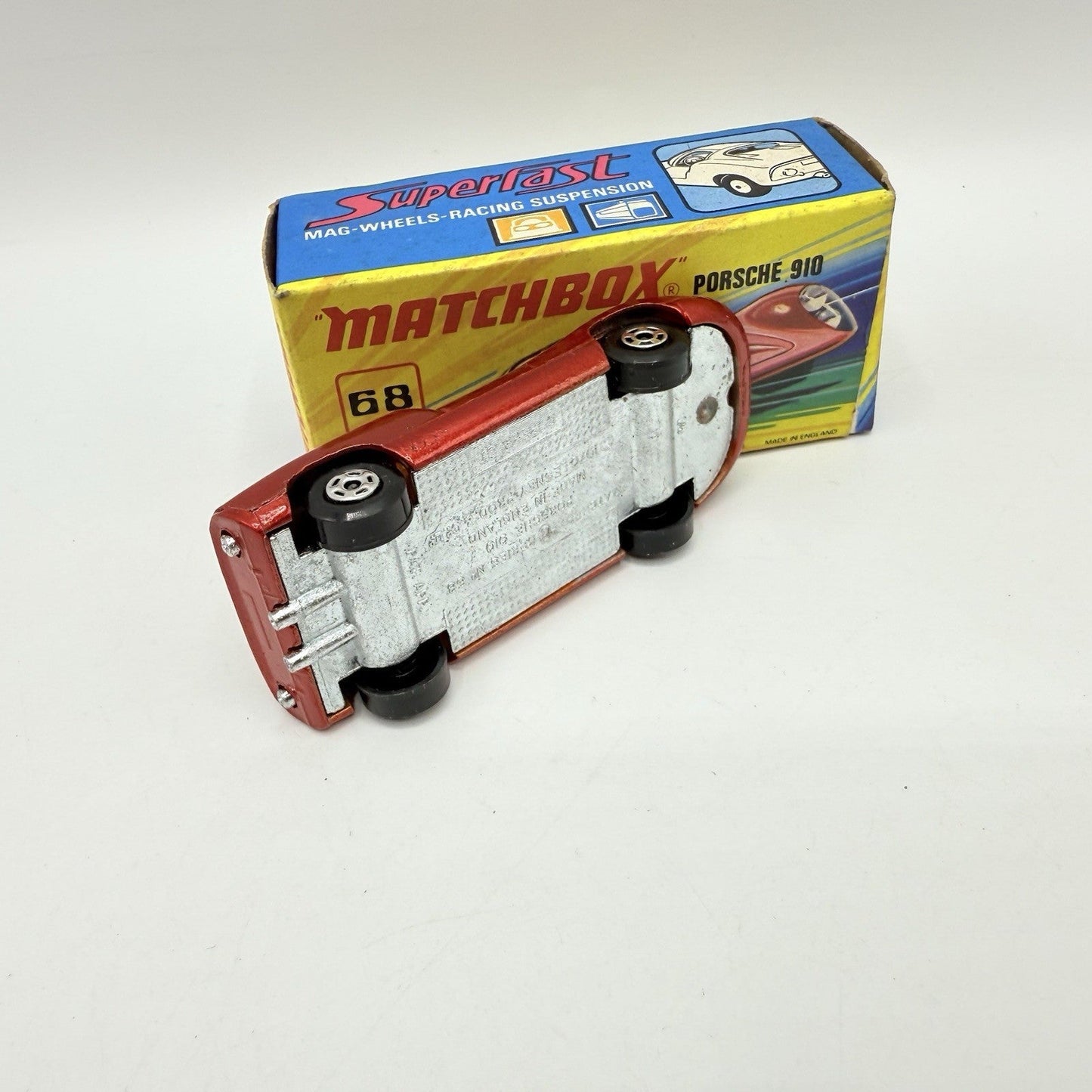 Matchbox Superfast 68 Porsche 910 With 68 Label Very Close To Mint - Magic Matchbox